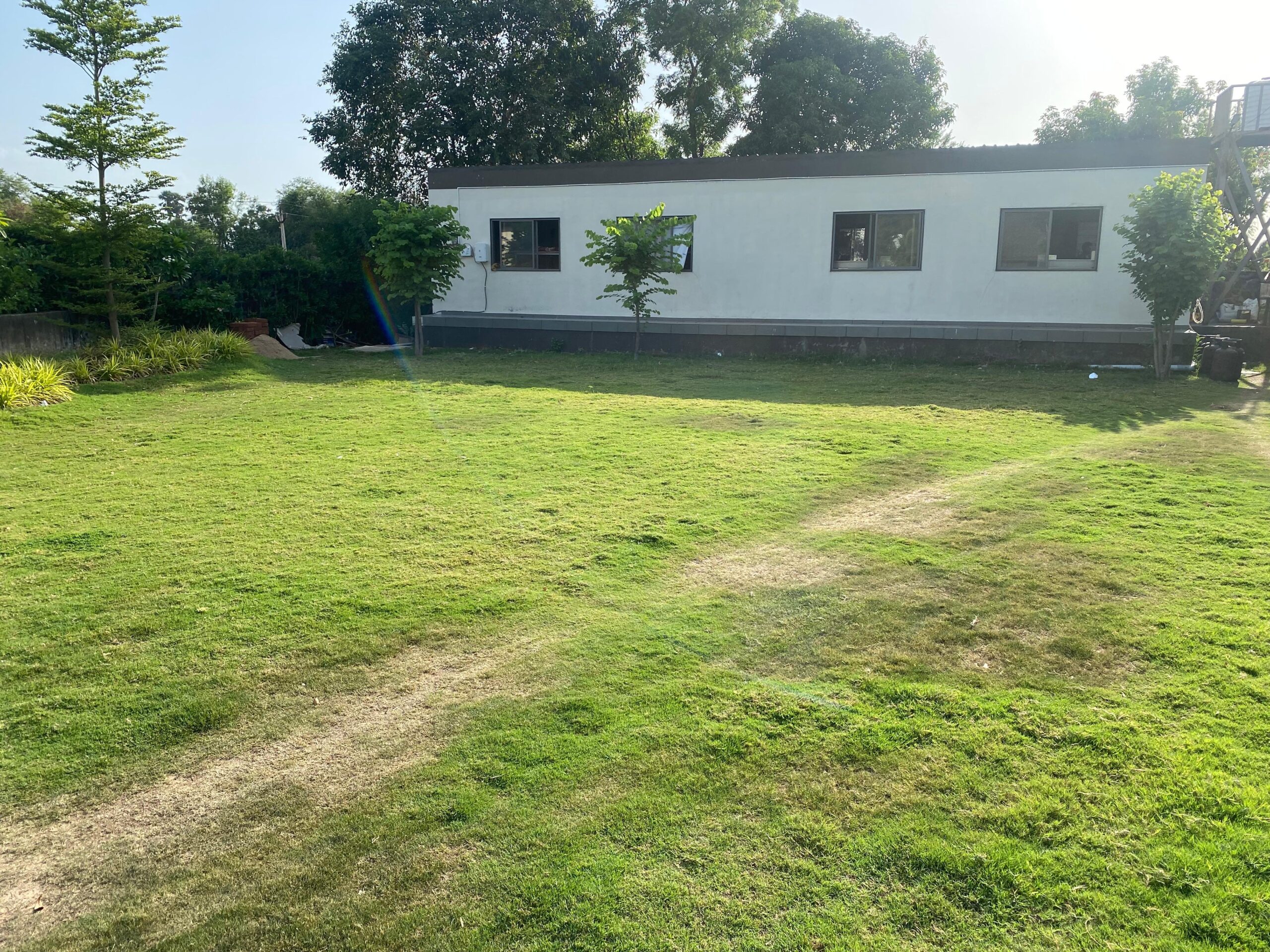 open lawn area